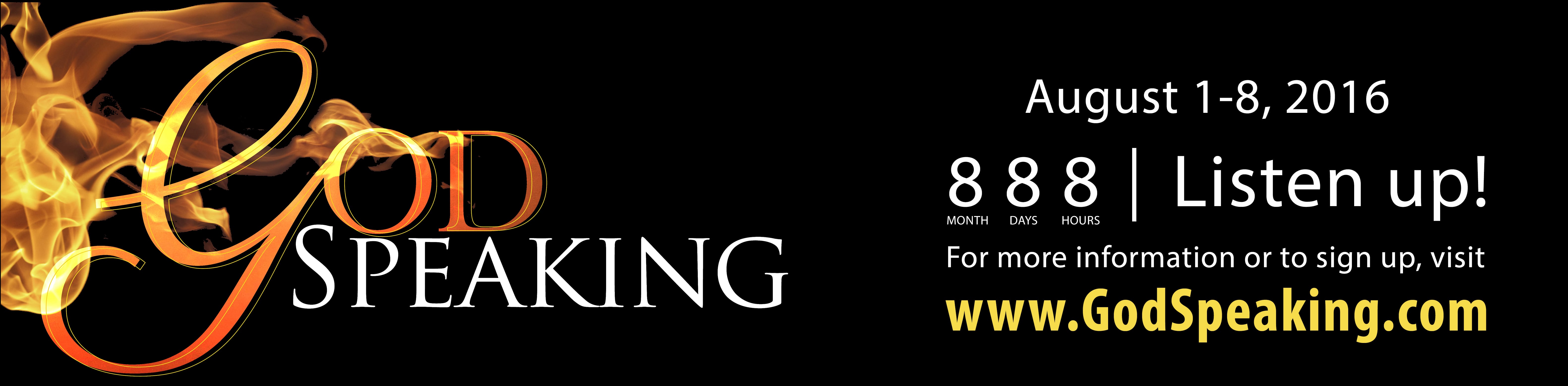 God Speaking Footer